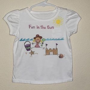 Baby girls tshirt ,  handpainted